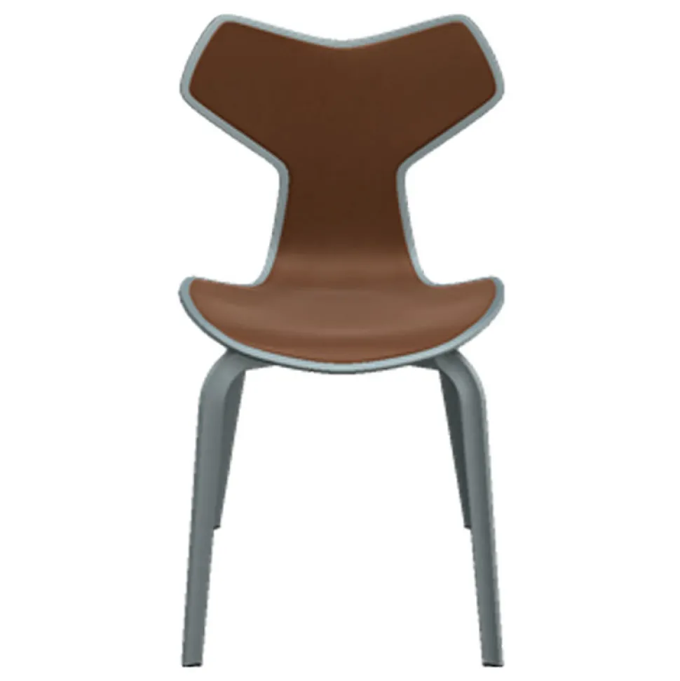 Fritz Hansen 4130 Grand Prix Stol Forsidepolstret Læder