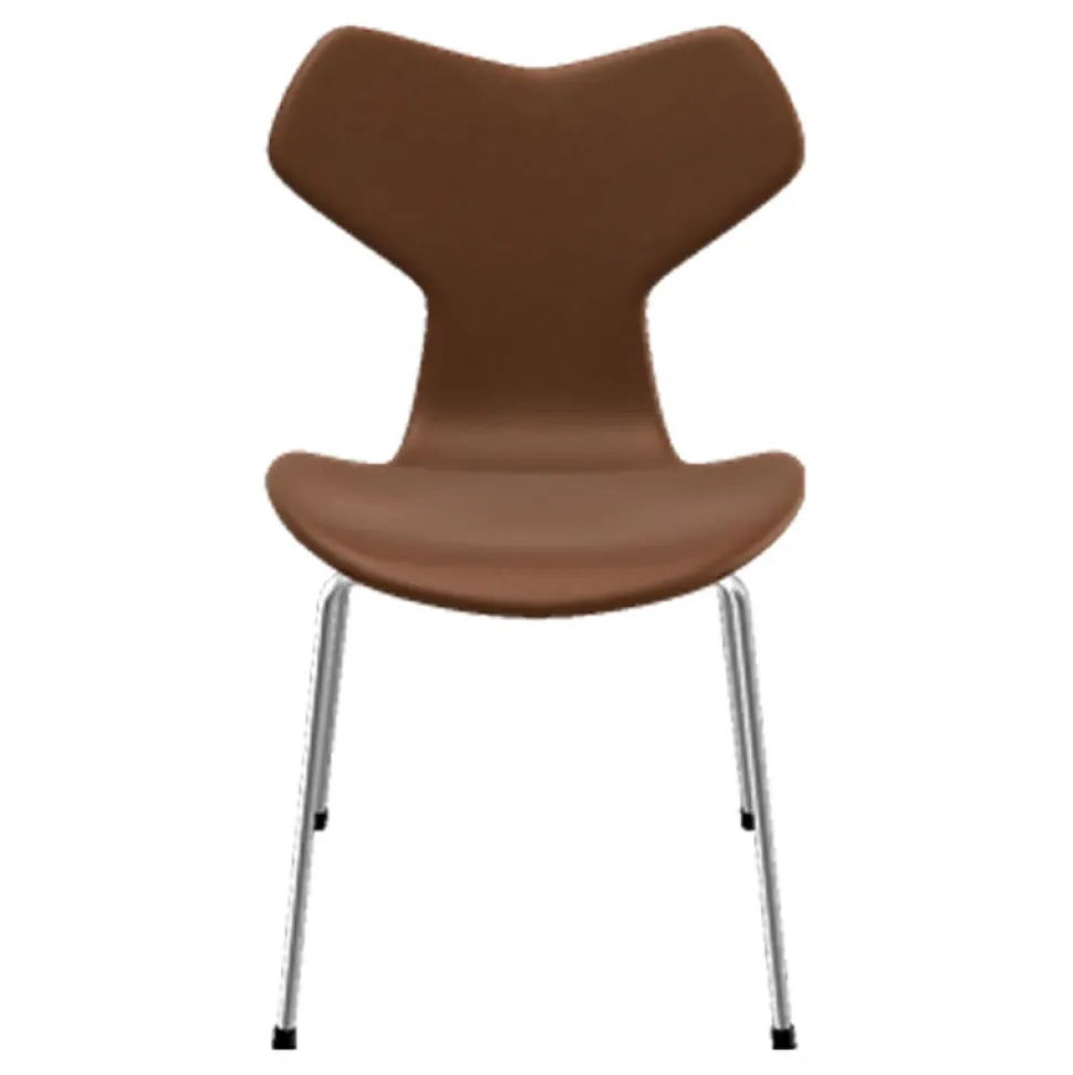 Fritz Hansen 3130 Grand Prix Stol Fuldpolstret Læder