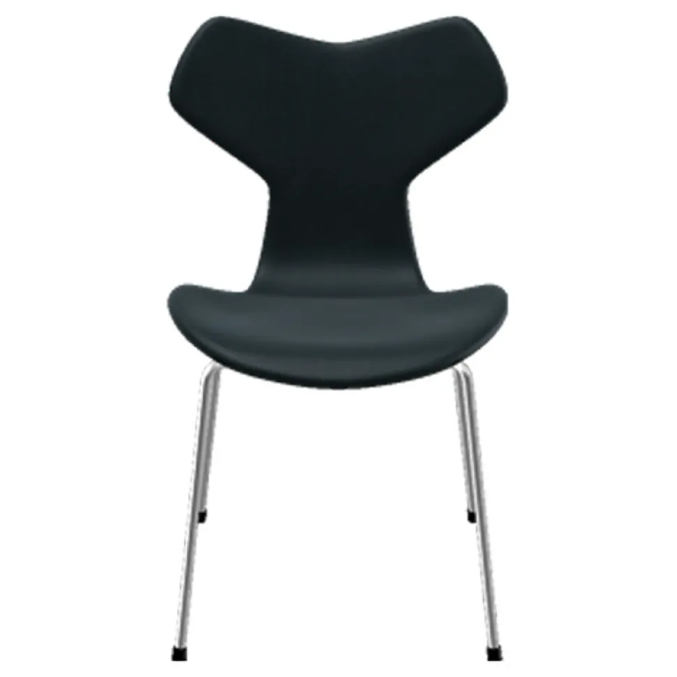 Fritz Hansen 3130 Grand Prix Stol Fuldpolstret Læder