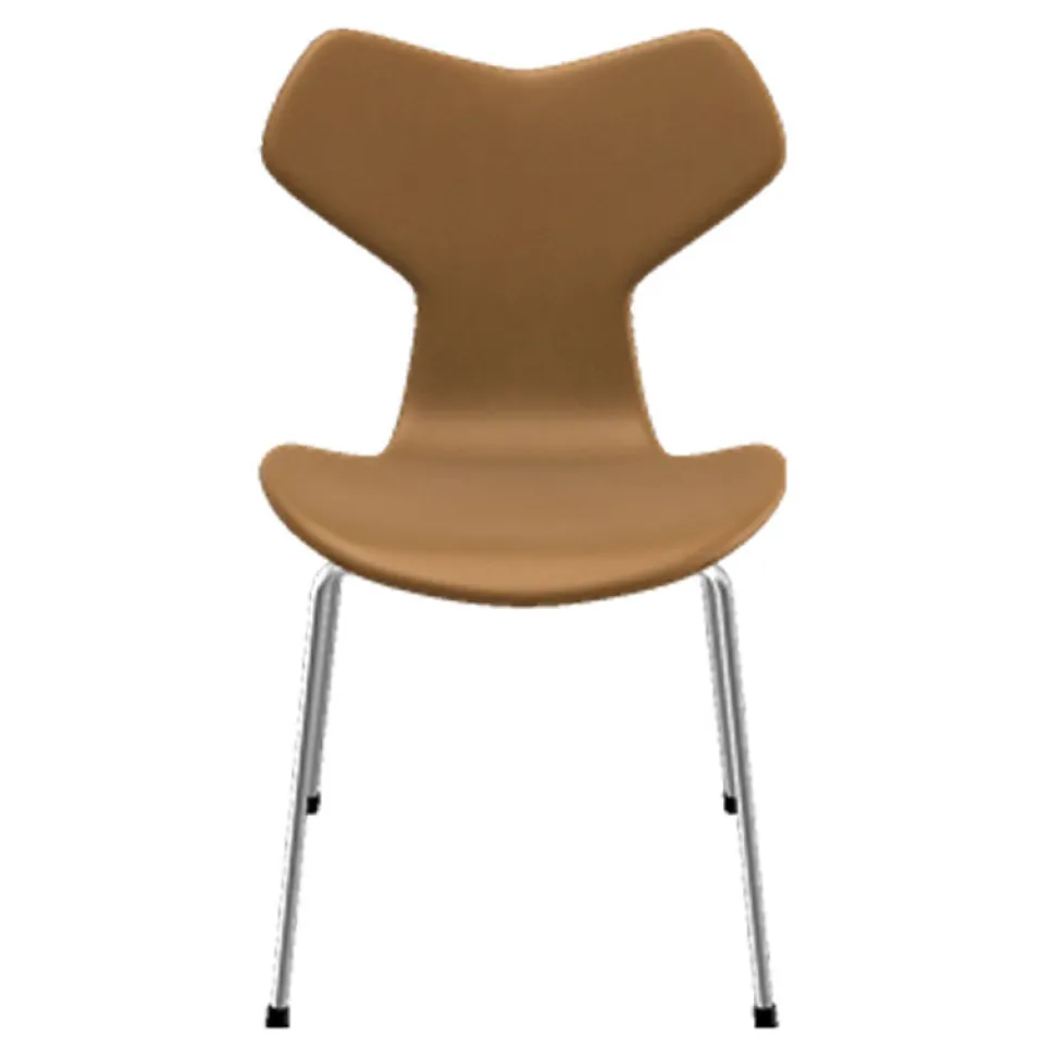 Fritz Hansen 3130 Grand Prix Stol Fuldpolstret Læder