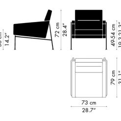 Fritz Hansen 3300 Lænestol Essential Læder