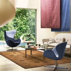 Fritz Hansen 3320 Svanen Loungestol Stof