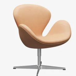 Fritz Hansen 3320 Svanen Natural Læder