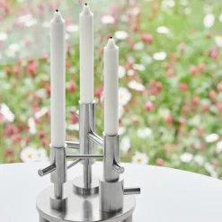 Fritz Hansen Candleholder Large Stainless Steel
