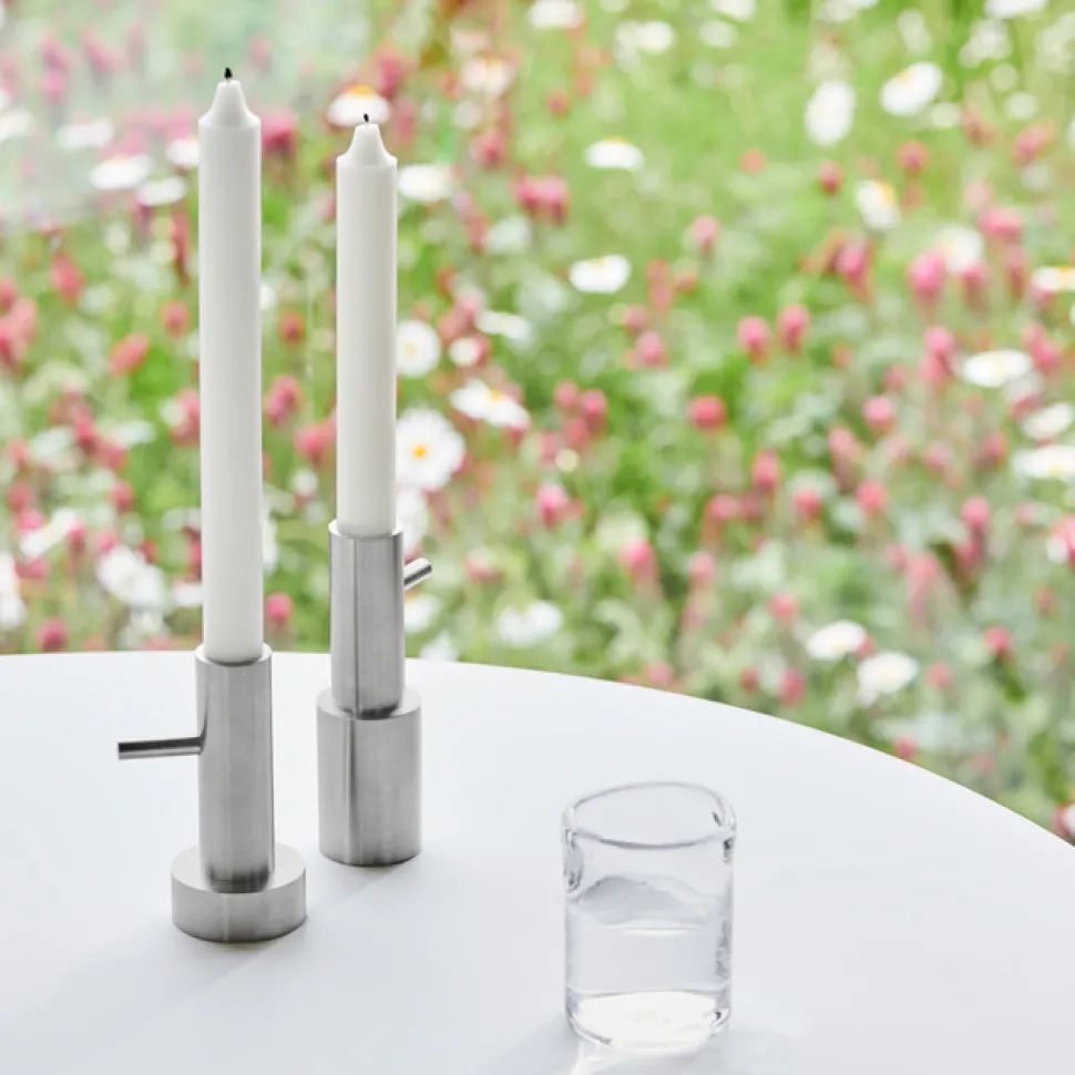 Fritz Hansen Candleholder Single No. 2 Stainless Steel