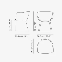 Fritz Hansen CM231 Monolit Lounge Chair Quay 035 / Natur Læder