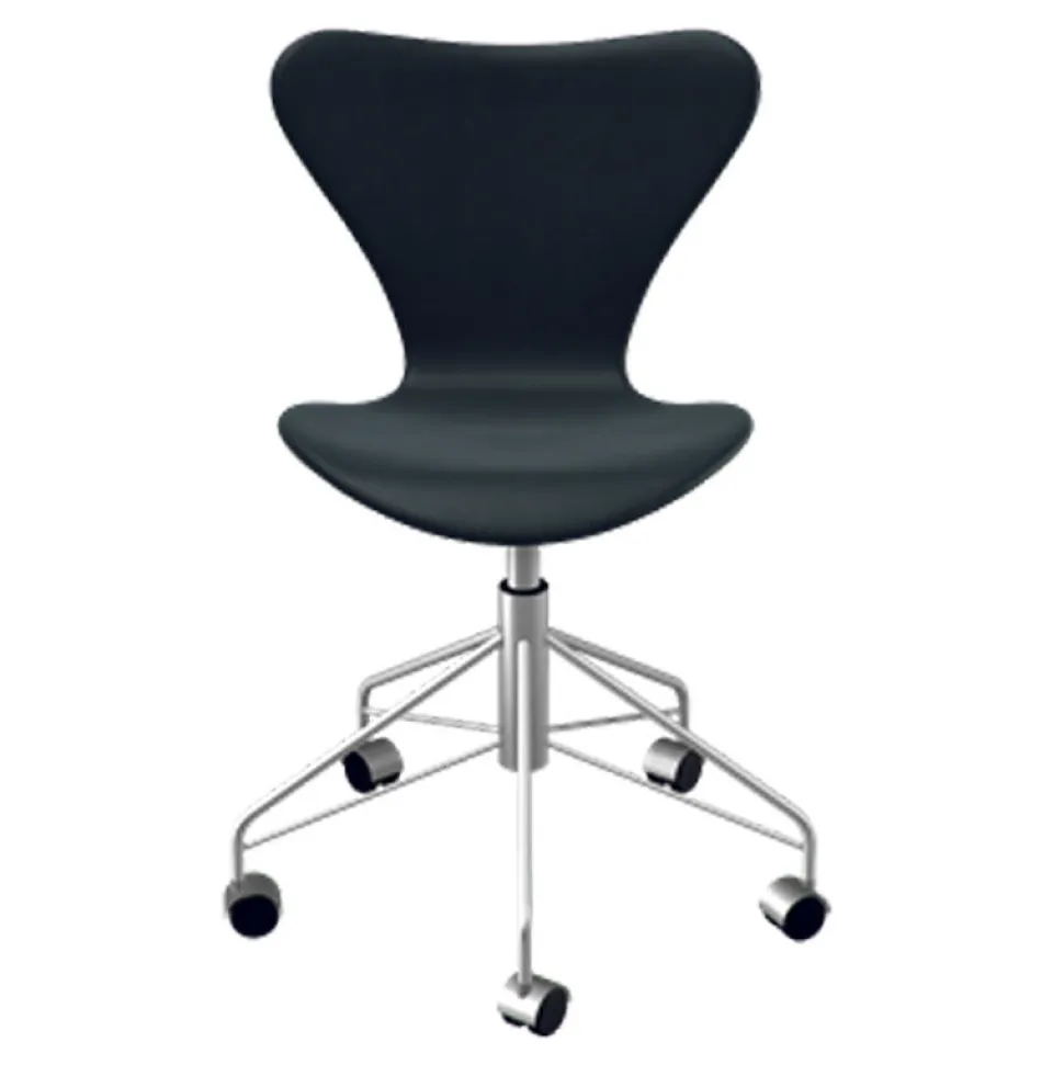 Fritz Hansen Serie 7 Drejestol Fuldpolstret Læder