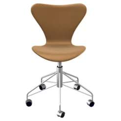 Fritz Hansen Serie 7 Drejestol Fuldpolstret Læder