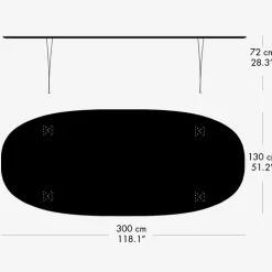 Fritz Hansen Super-Ellipse Bord B617