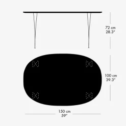 Fritz Hansen Super-Ellipse Bord B612
