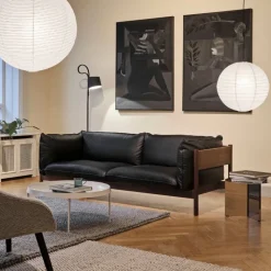 Hay Arbour 3-Pers. Sofa Olieret Valnød & Sort Nevada Læder
