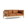 Hay Arbour 2-Pers. Sofa Olieret Eg & Cognac Nevada Læder