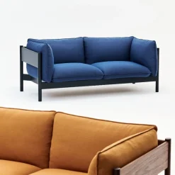 Hay Arbour 2-Pers. Sofa Sortlakeret & Steelcut Trio 796