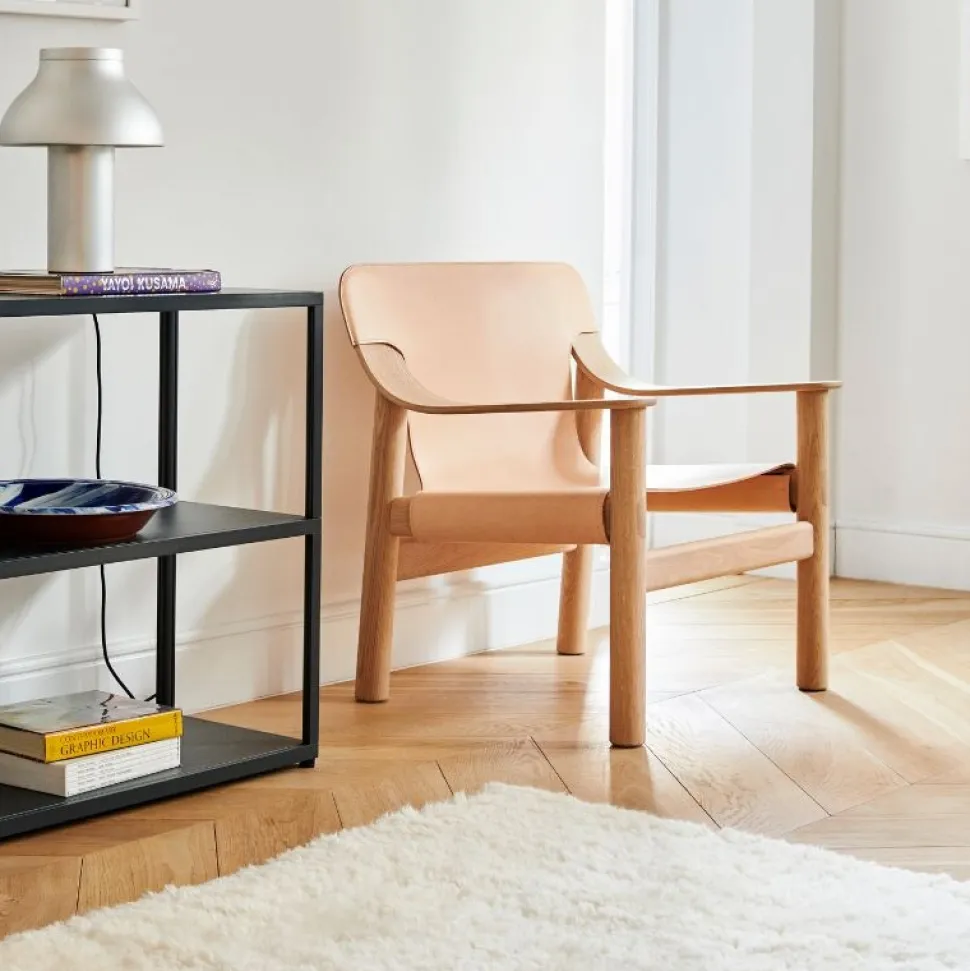 Hay Bernard Loungestol Lakeret Eg & Naturlæder