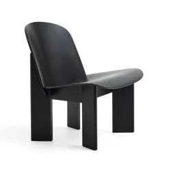 Hay Chisel Loungestol Sortlakeret Eg