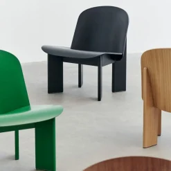 Hay Chisel Loungestol Sortlakeret Eg