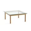 Hay Kofi Sofabord 80 x 80 Oak & Clear Glass