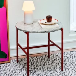 Hay Rebar Sidebord Ø45 Barn Red & Grey