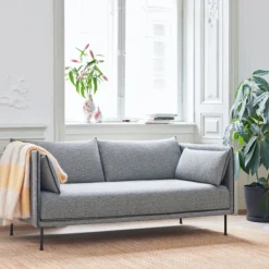 Hay Silhouette 2-Pers. Sofa Pulverlakeret stål & Olavi 03