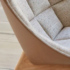 Hay Uchiwa Quilted Loungestol Lakeret Eg & Bolgheri