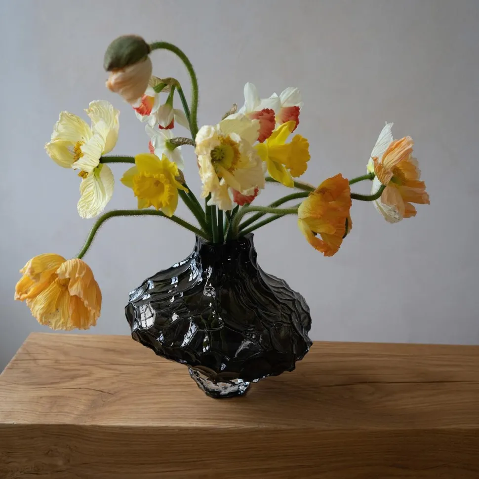 Hein Studio Canyon Vase Large New Smoke