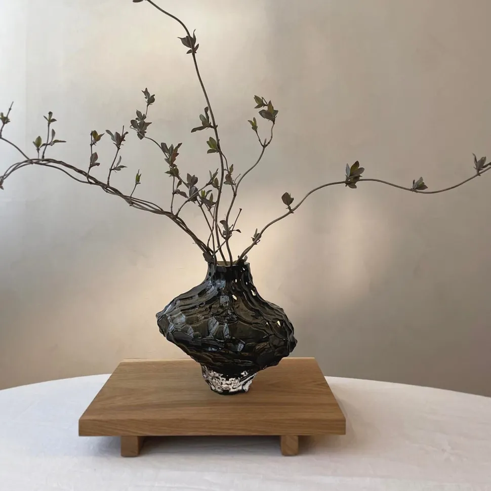 Hein Studio Canyon Vase Large New Smoke