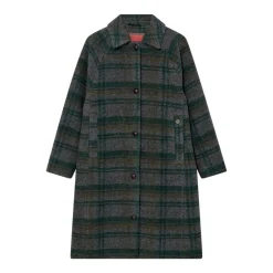 HEYANNO Believe Check Coat Deep Forest