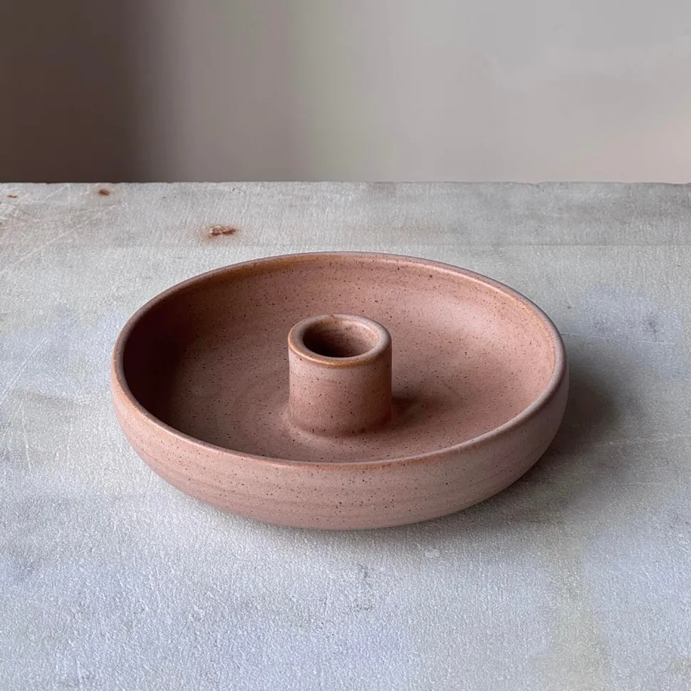 Julie Damhus Studio Oda Lysestage Skål Lille Beige