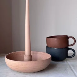 Julie Damhus Studio Oda Lysestage Skål Stor Beige