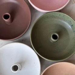 Julie Damhus Studio Oda Lysestage Skål Stor Grøn