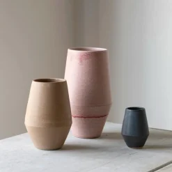 Julie Damhus Studio Oda Vase Beige Mellem