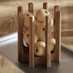 Kristina Dam Studio Column Bowl Warm Lacquered Oak