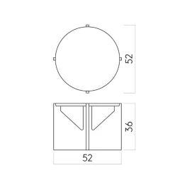 Kristina Dam Studio Simple Table Warm Lacquered Oak