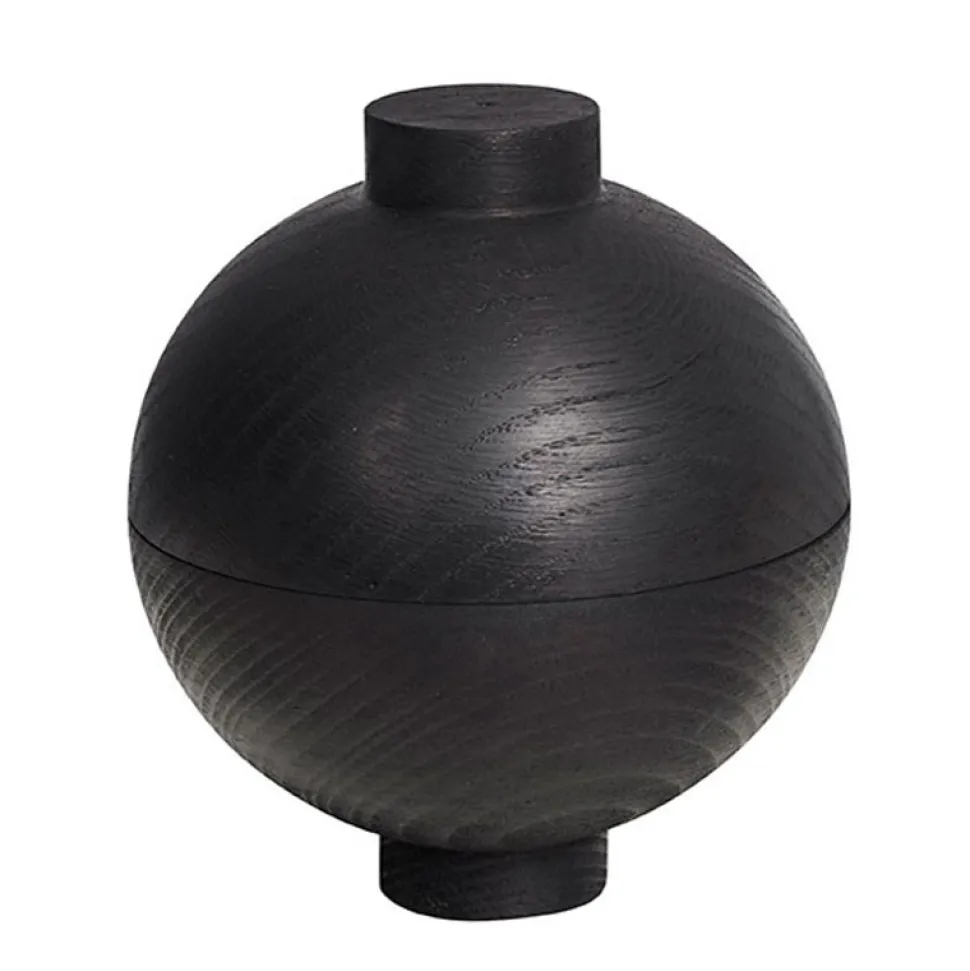 Kristina Dam Wooden Sphere Bowl Black