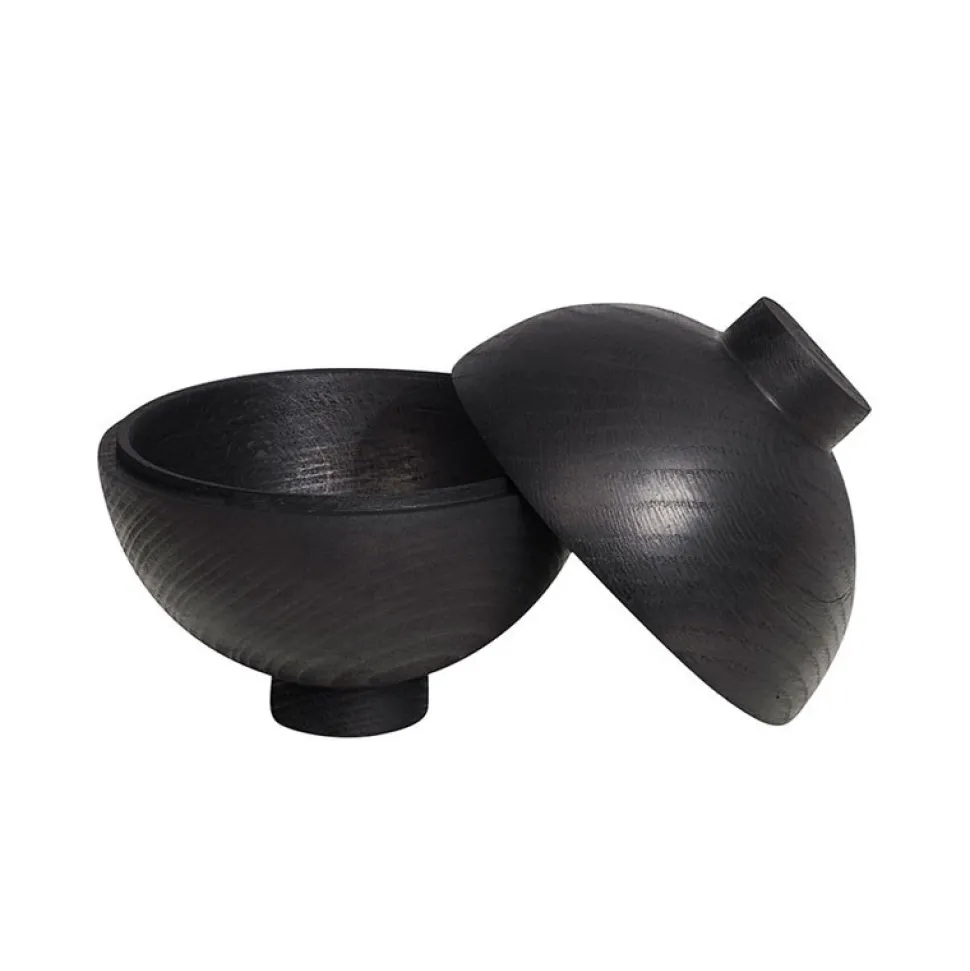 Kristina Dam Wooden Sphere Bowl Black