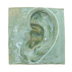 Laoru Laoru Left Ear Relief Copper Green