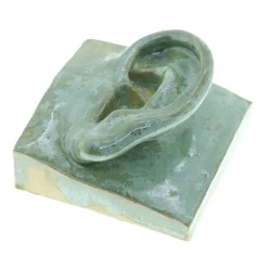 Laoru Laoru Left Ear Relief Copper Green