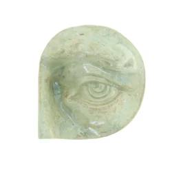 Laoru Laoru Rounded Eye Left Relief Crystal Green
