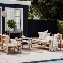 Lene Bjerre Design Ivenne Mattress Ochre/Linen Large