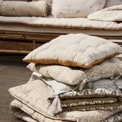 Lene Bjerre Design Ivenne Mattress Ochre/Linen Small