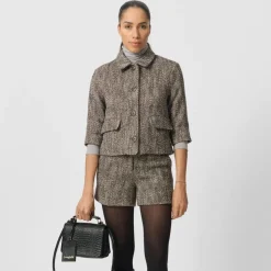 Lovechild 1979 Kimi Shorts Brown Herringbone