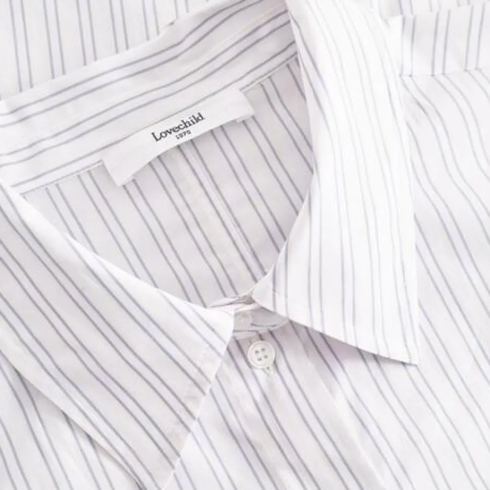 Lovechild 1979 Rosy Shirt Dusty Blue Stripe