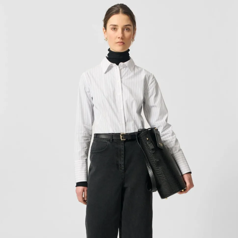 Lovechild 1979 Rosy Shirt Dusty Blue Stripe