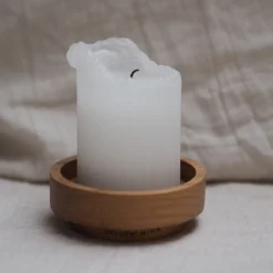 Mellow Mind Soap Dish Oak Round