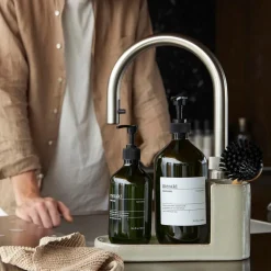 Meraki Brush & Soap Holder Datura Shellish Grey