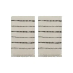 Meraki Towels True Off-White/Black