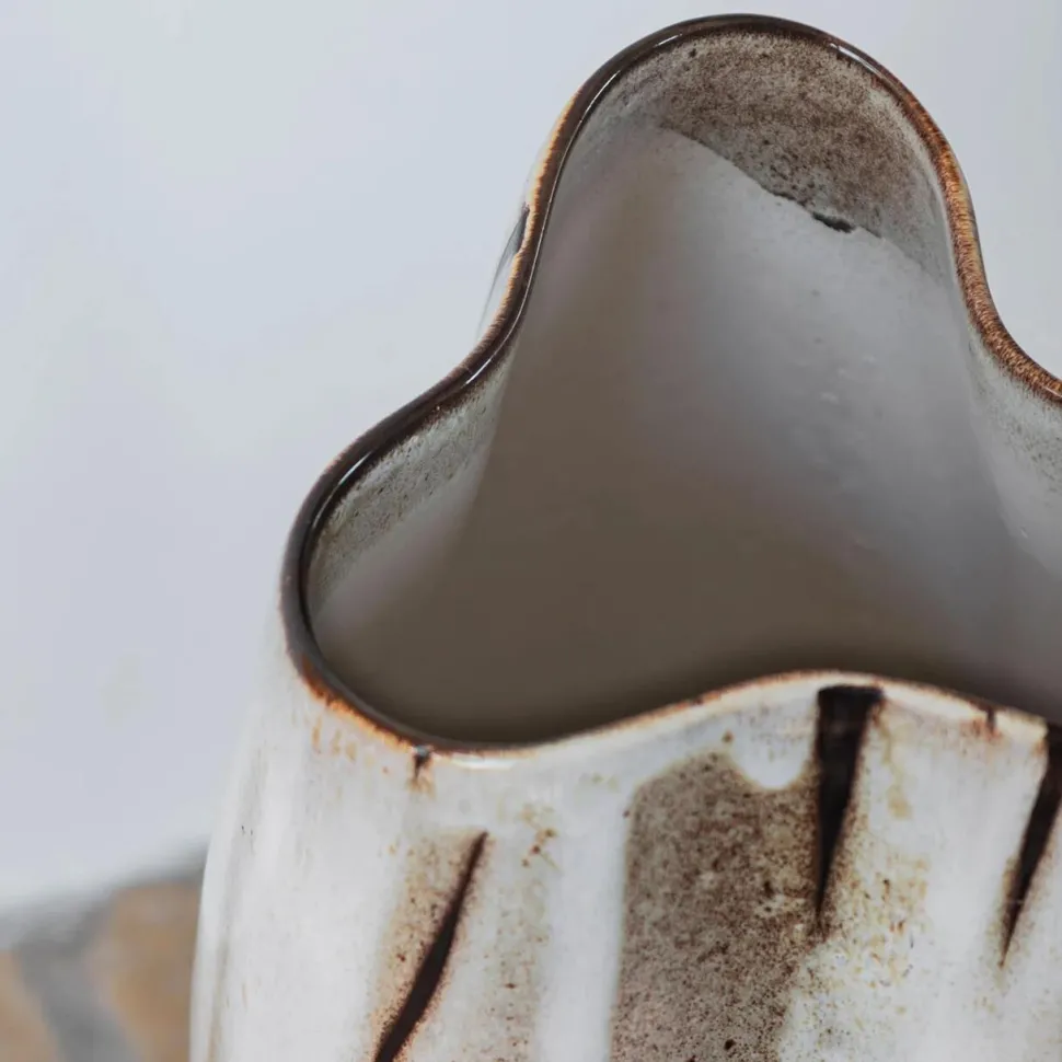 Mette Ditmer By Hand Curve Vase Off-White Large