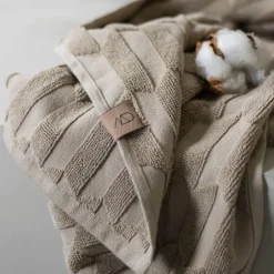 Mette Ditmer Geo Bath Towel Sand