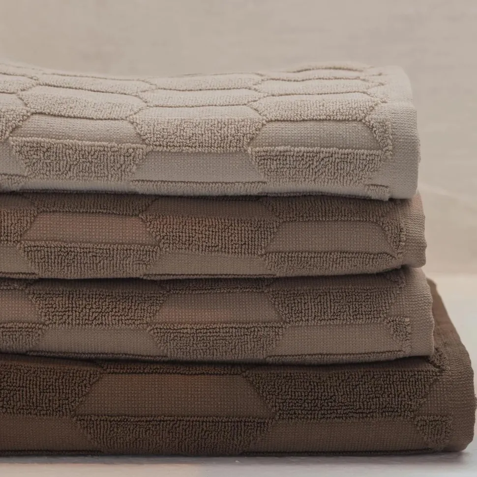 Mette Ditmer Geo Guest Towels Nougat