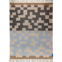 Mette Ditmer Maze Throw Light Blue